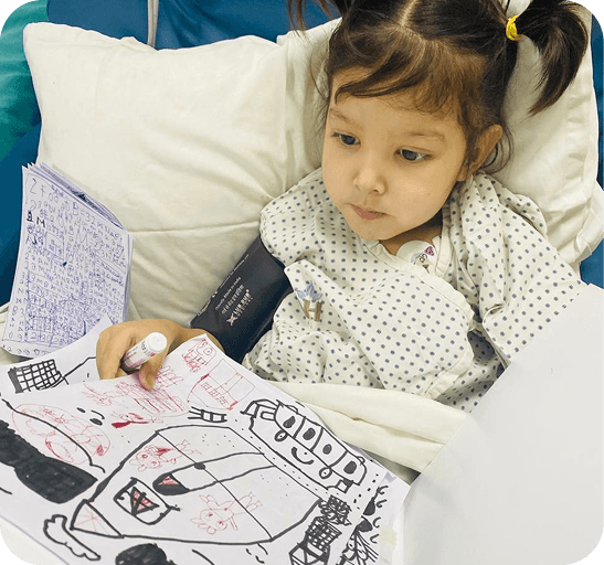 Patient home illustration